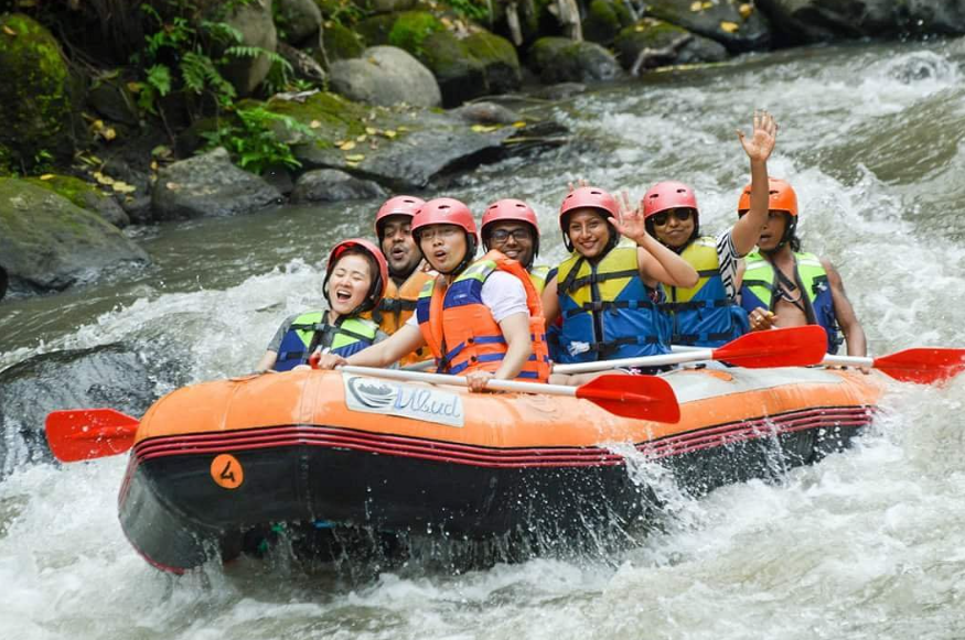 Ayung River White Water Rafting, a thrilling adventure day trip from Ubud, popular for things to do near Ubud.