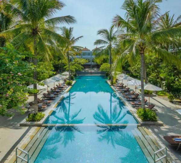 Ngurah Rai Airport hotel exterior, connecting to terminal for easy transit.