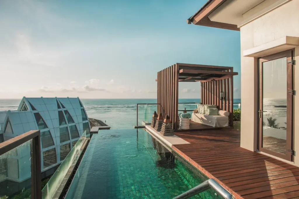 The Ritz-Carlton Bali luxury resort with stunning ocean views and beach access.