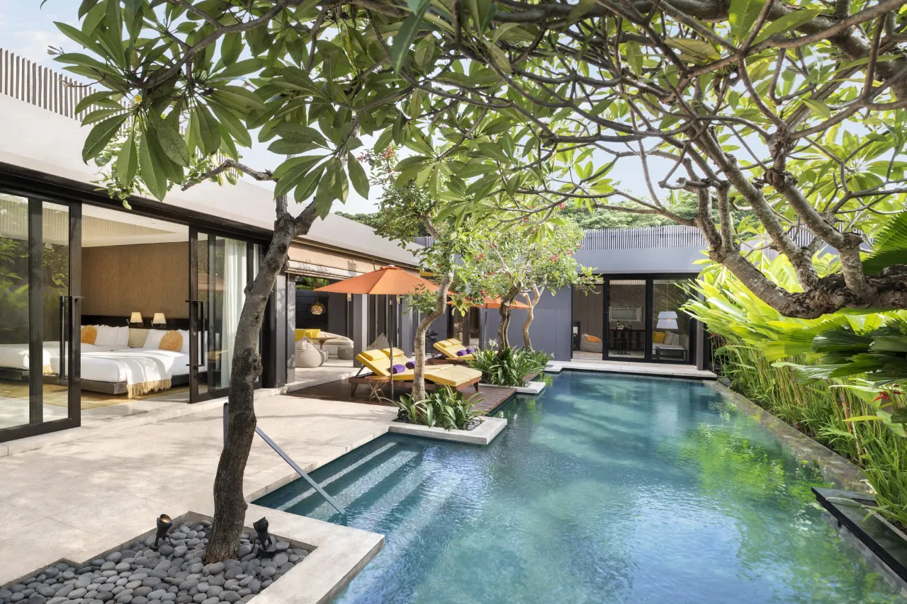 - Bali Adventours W Bali Seminyak Hotel, a vibrant and stylish accommodation explicitly pet and dog-friendly, perfect for traveling with pets in Bali.