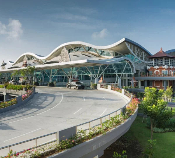 A busy scene at I Gusti Ngurah Rai International Airport in Bali, where travelers are advised to be aware of and prepared for potential airport scams.