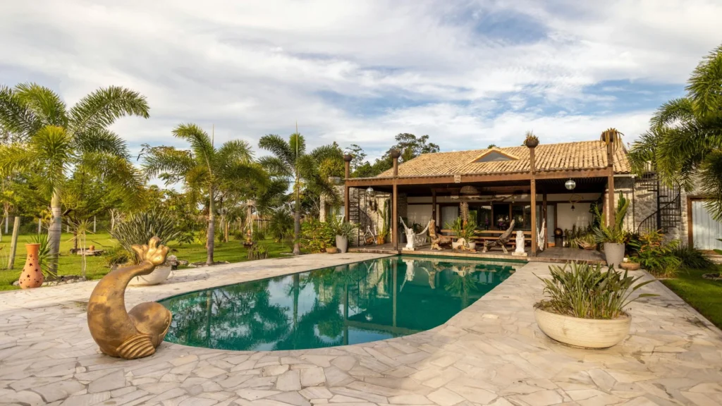 Luxury Resort in Bali, featuring a romantic private pool with panoramic rice field views.
