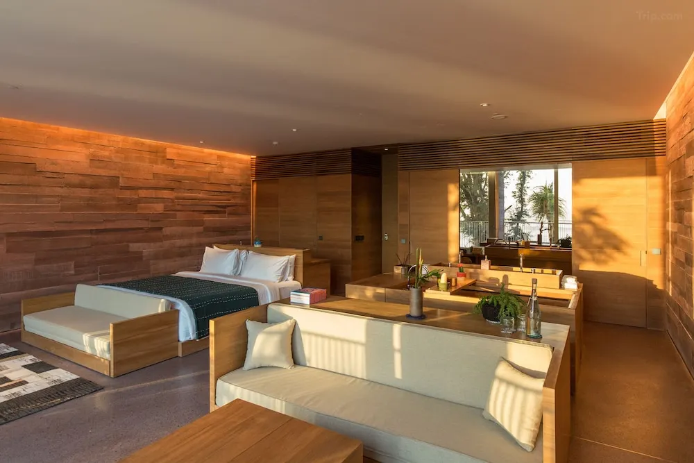 An image of the Potato Head Suites & Studios, a popular hotel and beach club in Seminyak.