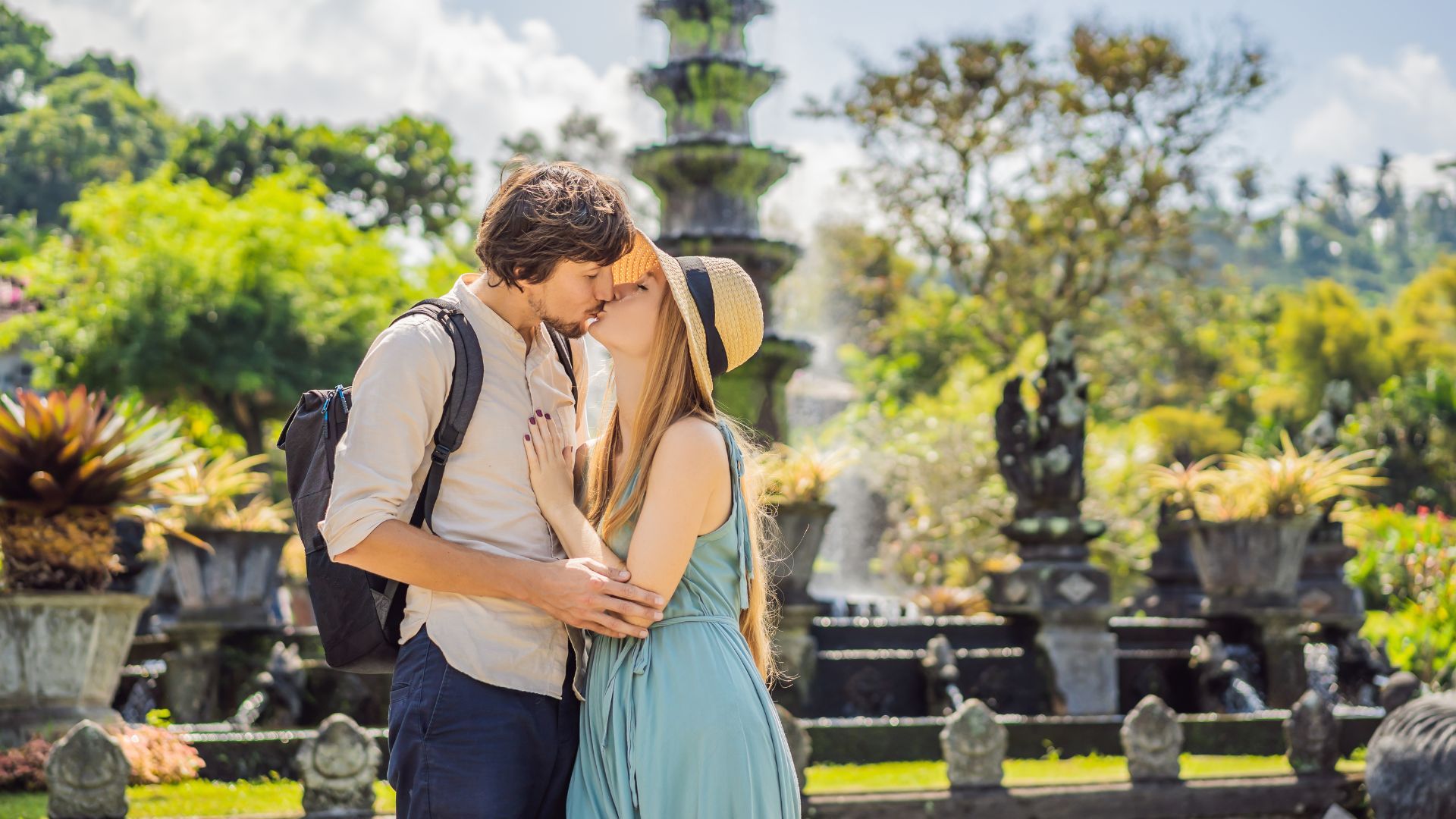 Romantic Bali honeymoon 2025 with private photographer and tropical scenery.