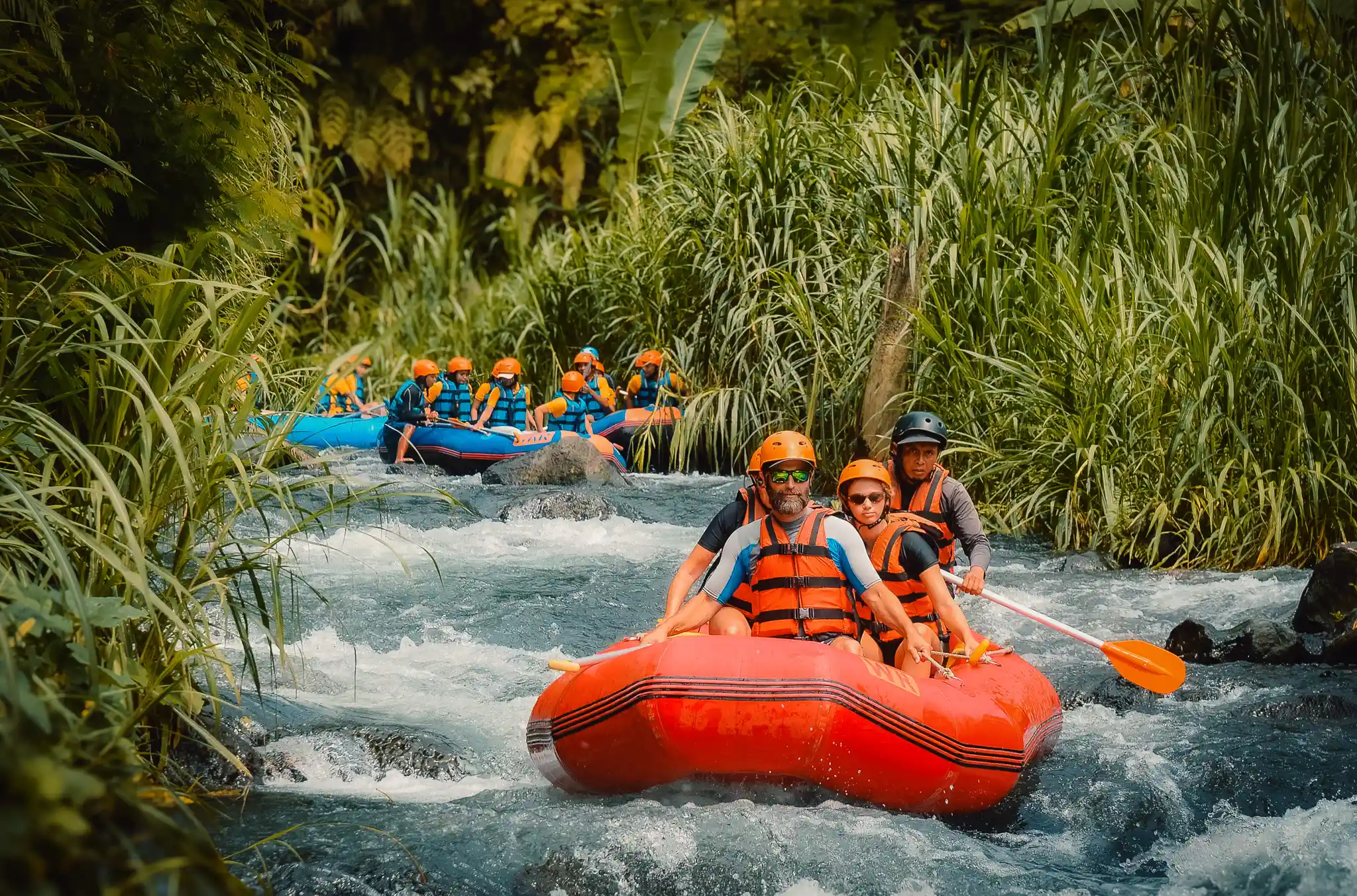 Ayung River Ubud White Water Rafting Adventure with Tlaga Singha River Club