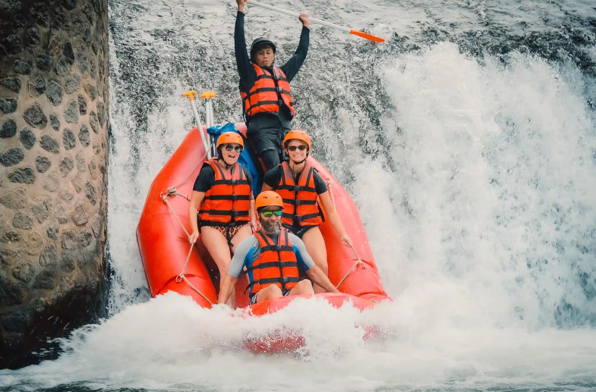 Ayung River Ubud White Water Rafting Adventure with Tlaga Singha River Club