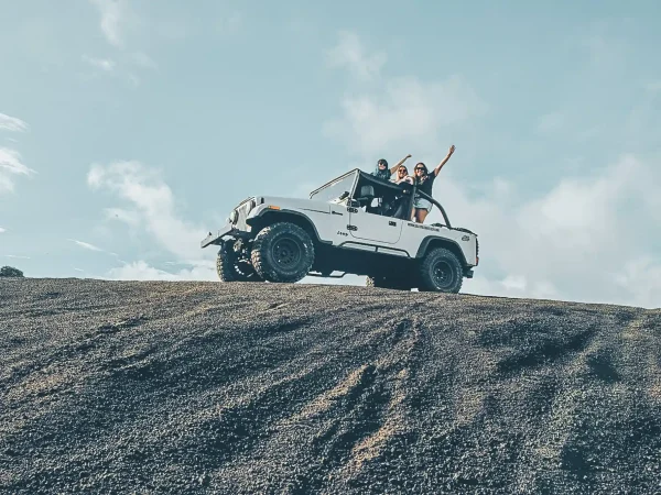 Black Lava & Black Sand Jeep Safari : Mount Batur Day Trip