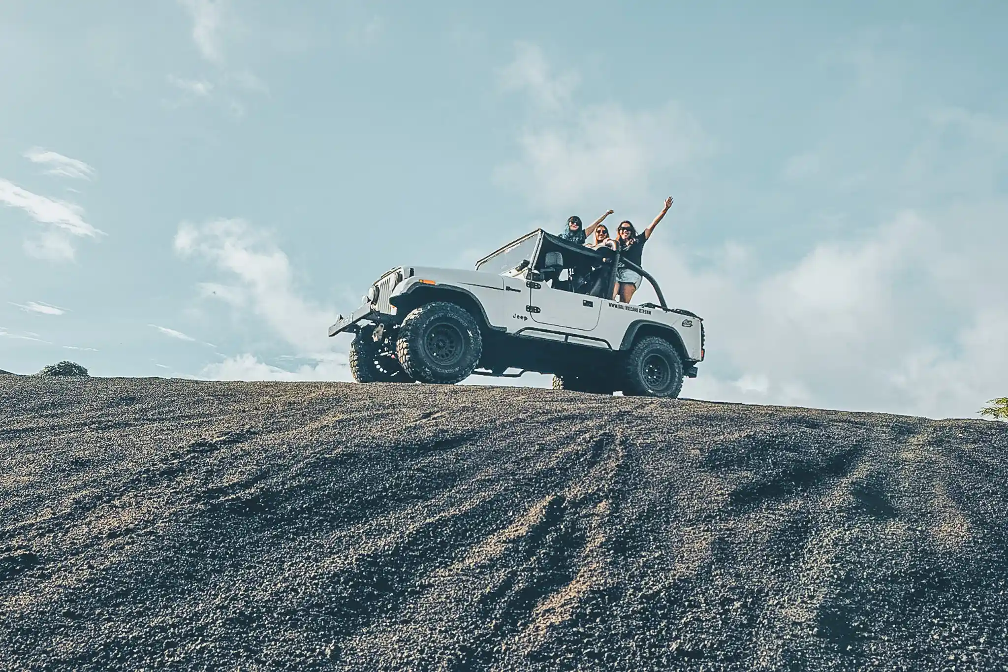 Black Lava & Black Sand Jeep Safari Mount Batur Day Trip