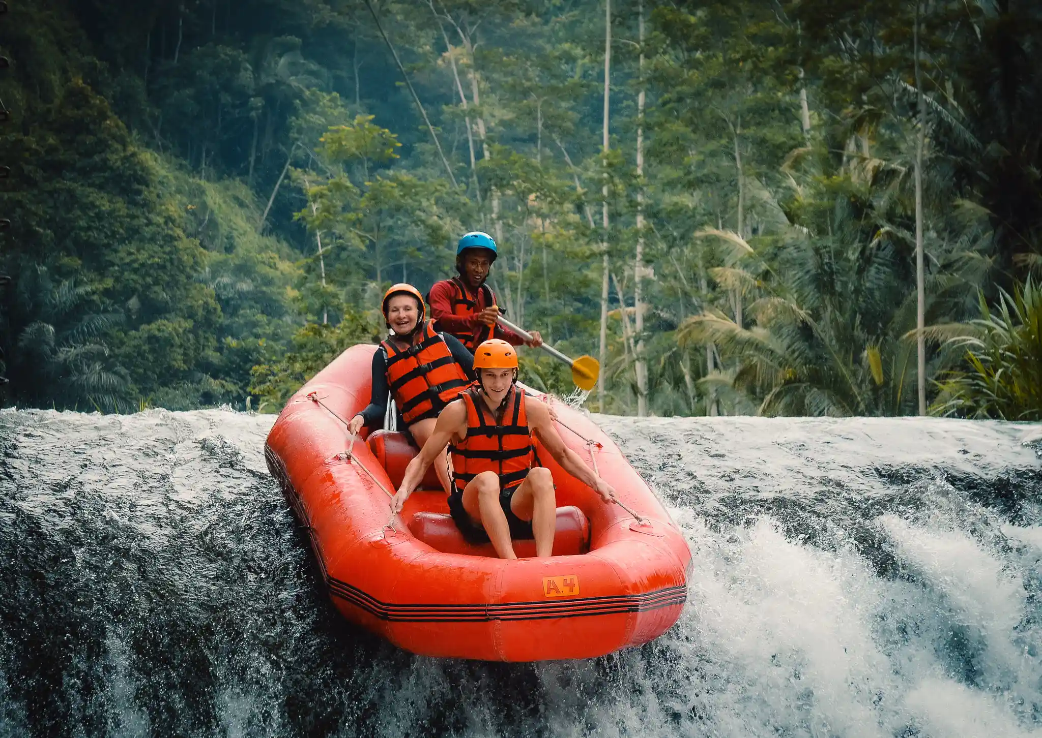 Ubud Ayung River White Water Rafting Adventure with Hotel Transfers and Lunch